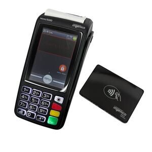 Lot of 2 Ingenico Move/5000 CL MOV50BC + Moby/5500 MOB55BBBAb Card Terminals For